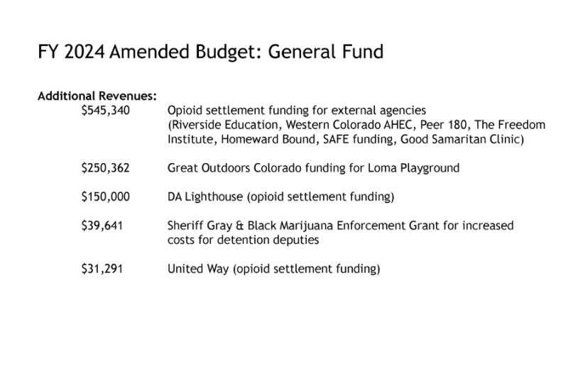 Mesa County Amended Budget presentation 4