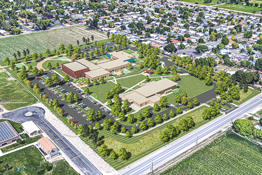 Design Graphic for Clifton Community Center  Site Plan