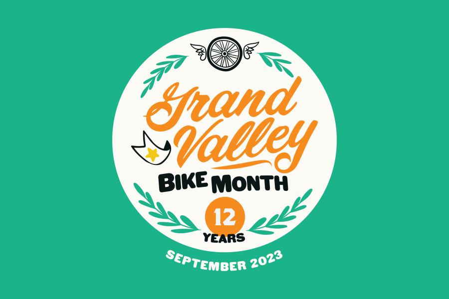 2023 Grand Valley Bike Month Logo
