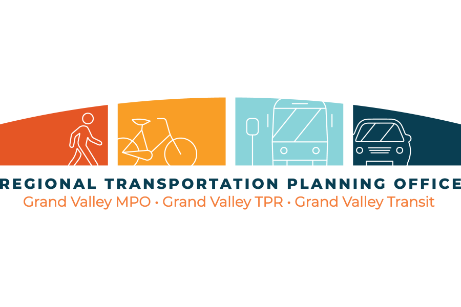 Grand Valley Metropolitan Planning Organization, Grand Valley Transportation Planning Region, and Grand Valley Transit Logo