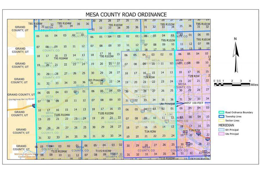 Ordinance 16 map in Mesa County, CO. 