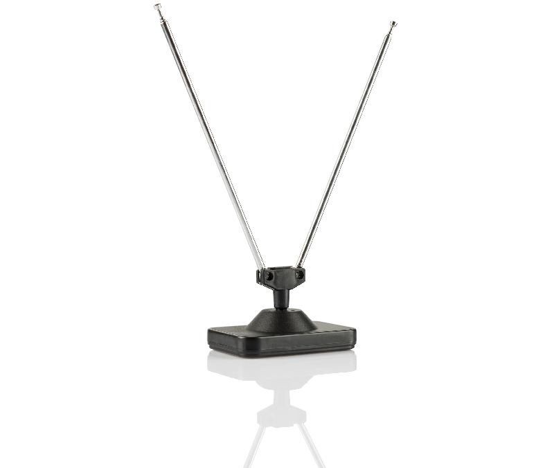 Photograph of an indoor television antenna for VHF signal