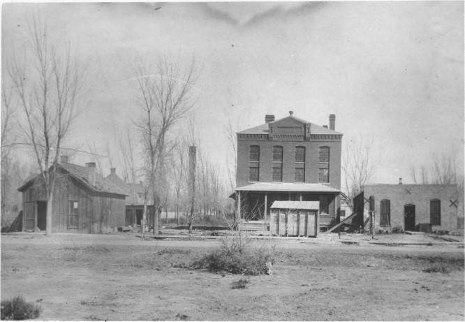 Photograph of the first Jail in Mesa County