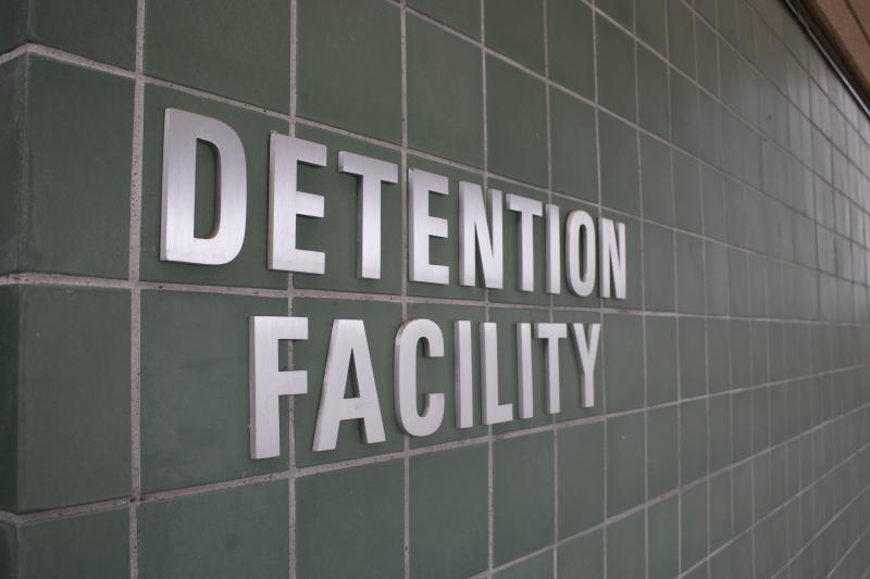 Photograph of Detention Facility Sign