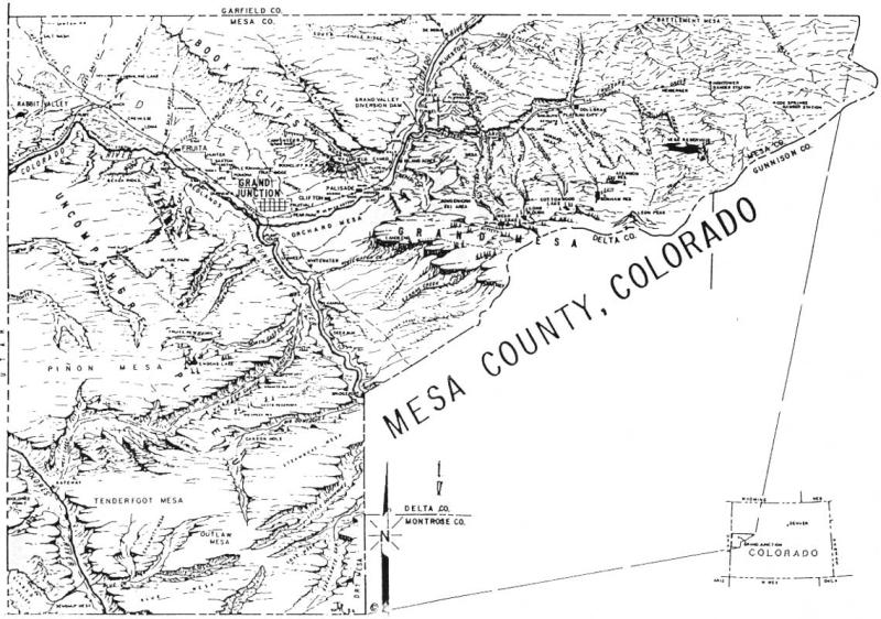 Mesa County Historic Map
