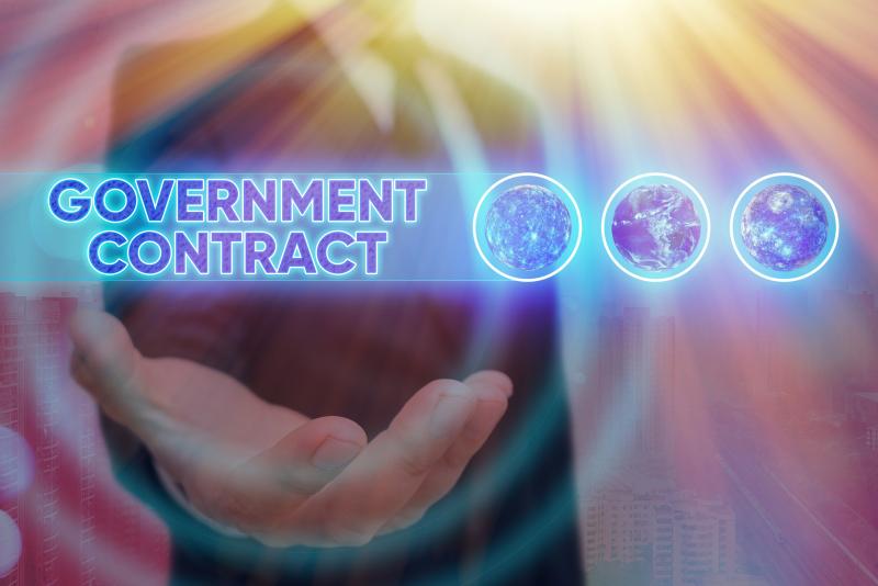 Concept photograph for government contract.  Business photograph representing the Agreement Process to sell Services to the County.