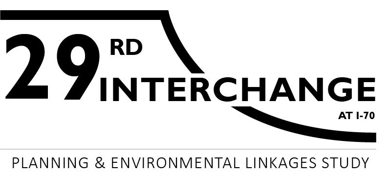 Logo for 29 Road Interchange at I-70 Planning and Environmental Linkages Study