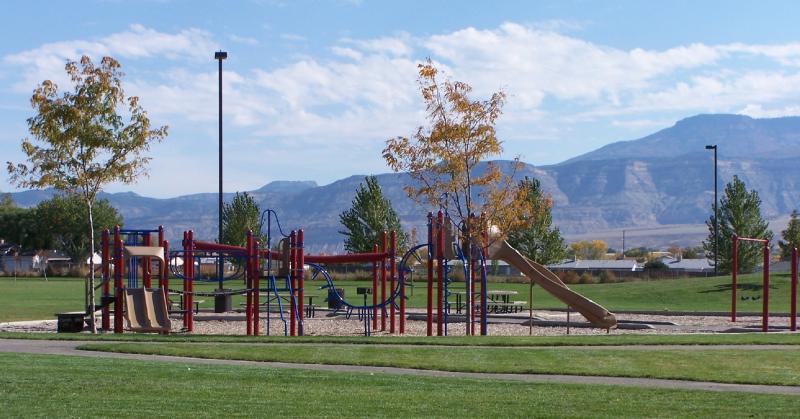 close up of the playground equipment in the park