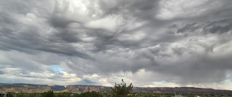 Storm clouds above the Colorado National Monument