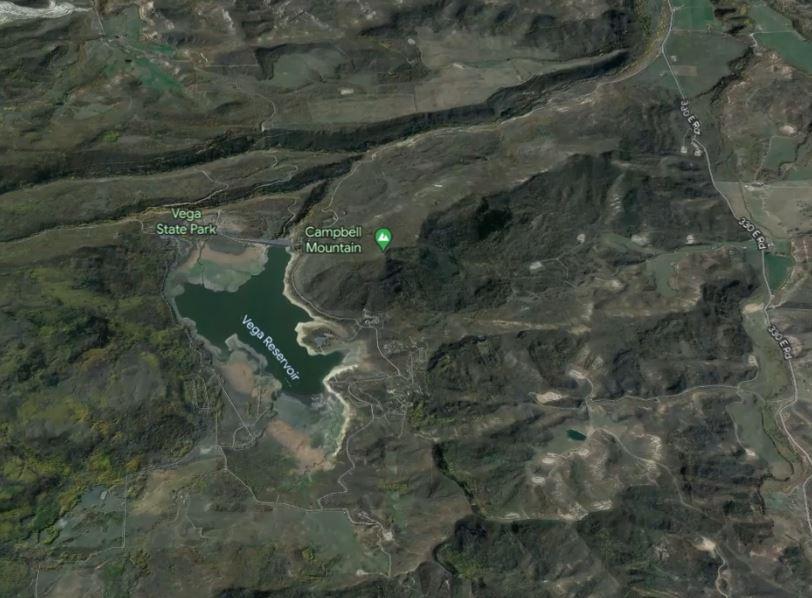 Google Earth image of Kimball Creek & 64.6 Road