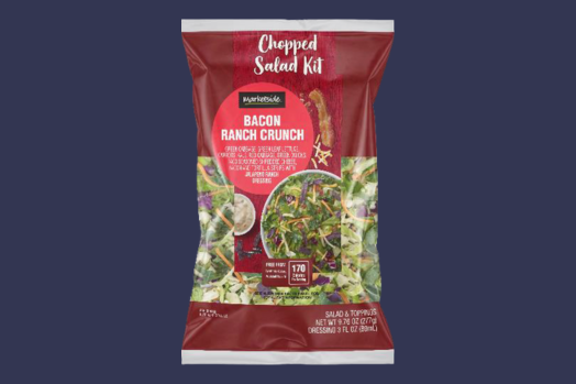 Bag of Marketside Bacon Ranch Crunch Chopped Salad Kit.